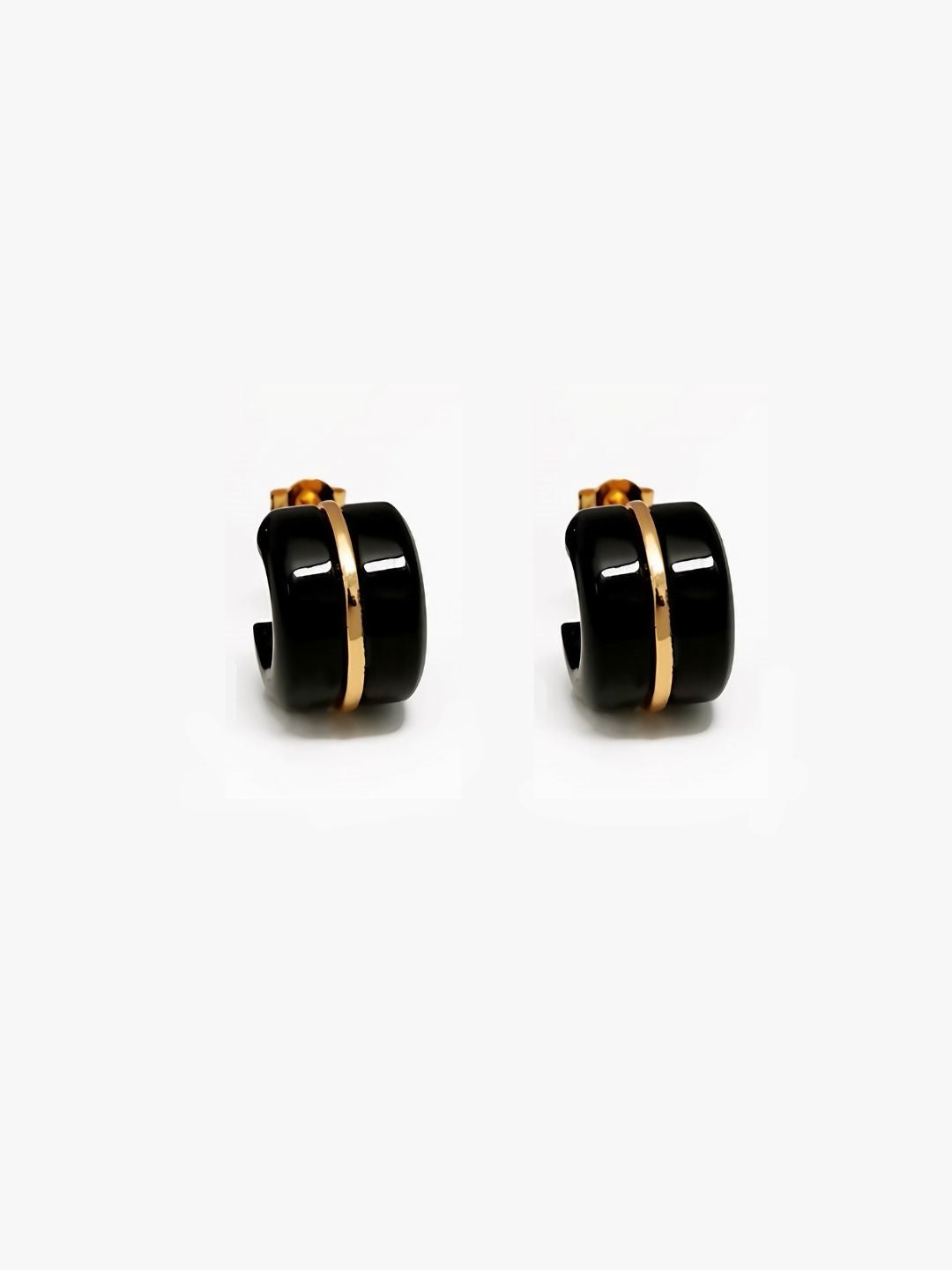 Modern Gem Hoop Earrings-Earrings-SoulAdorne