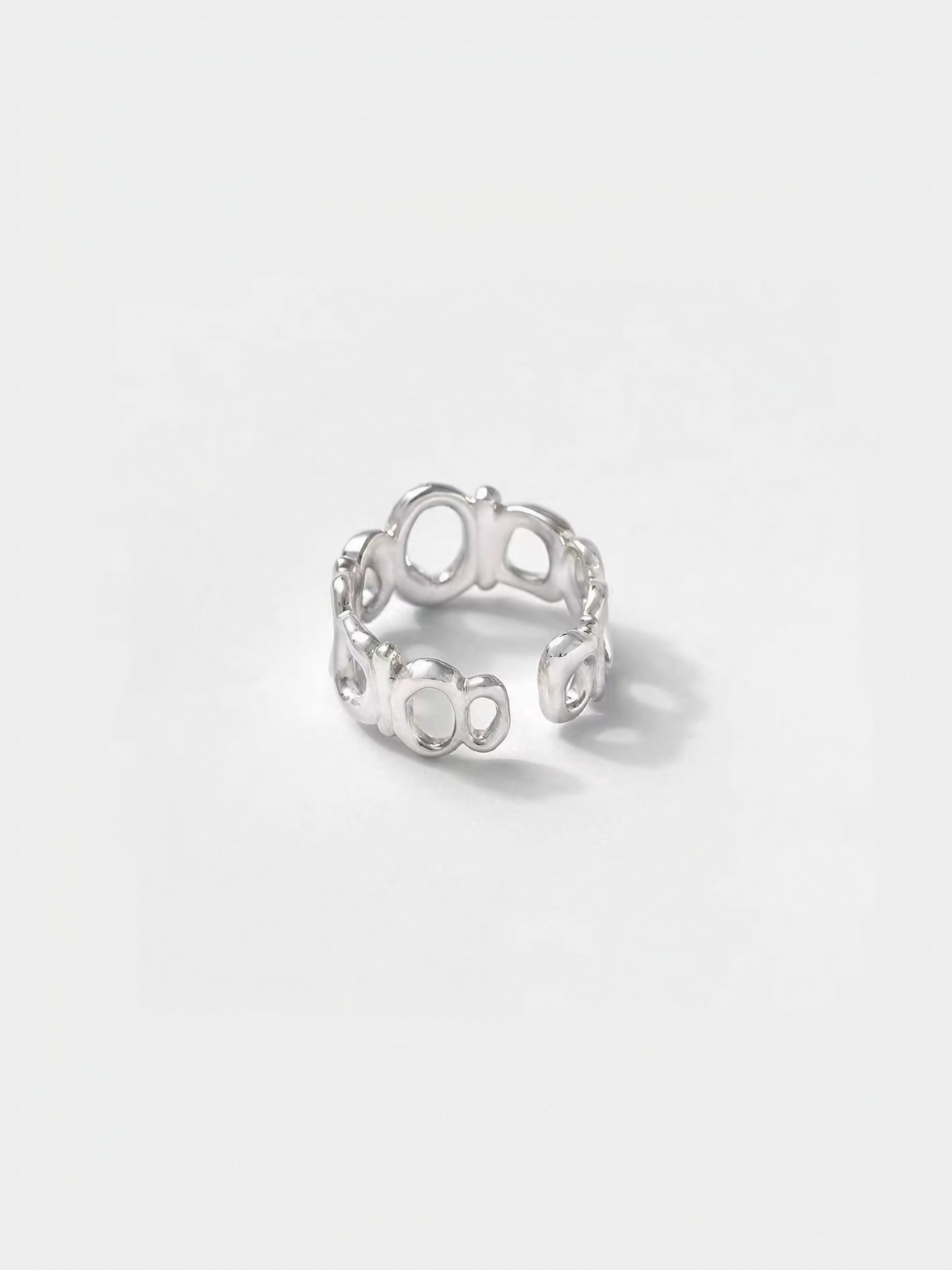 Abstract Hollow Adjustable Ring-Rings-SoulAdorne