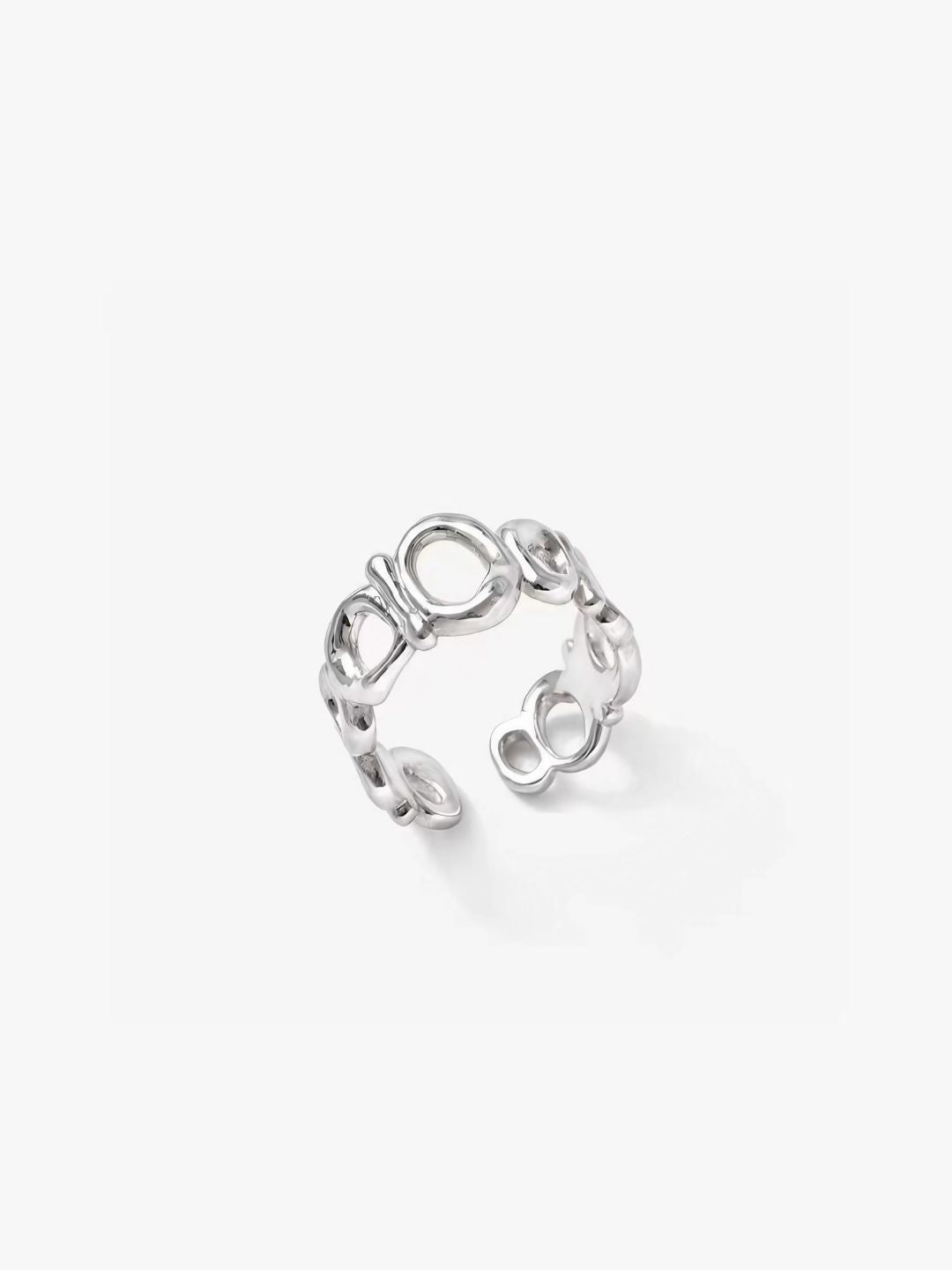 Abstract Hollow Adjustable Ring-Rings-SoulAdorne