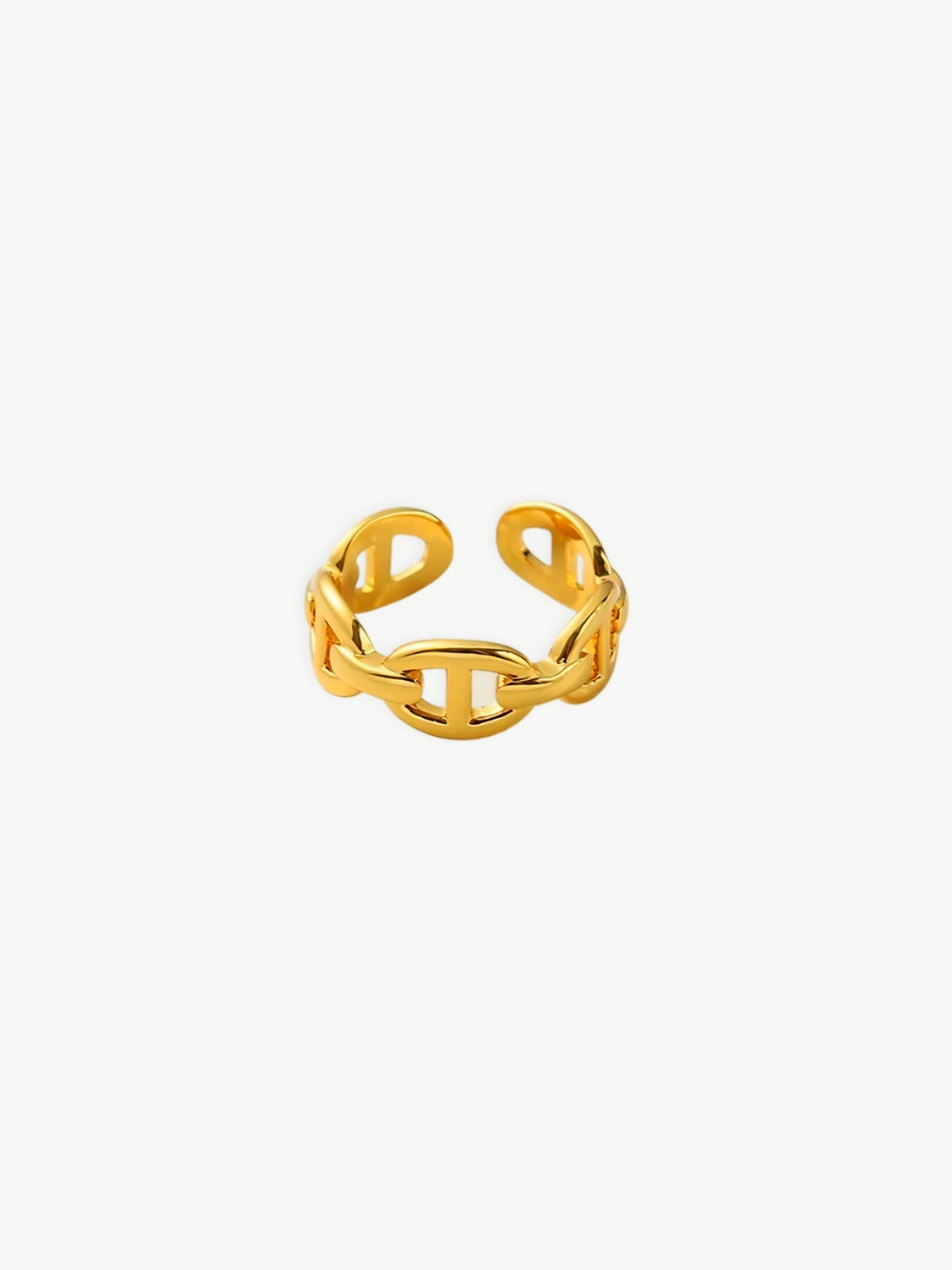 Retro Chain Open Ring