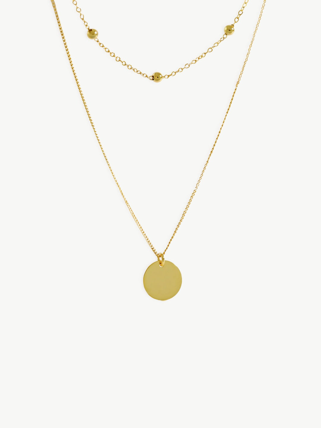 Solar Gleam Layered Necklace-Necklaces-SoulAdorne