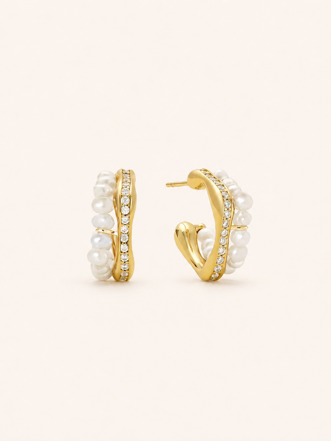 Whispering Tide Pearl Earrings