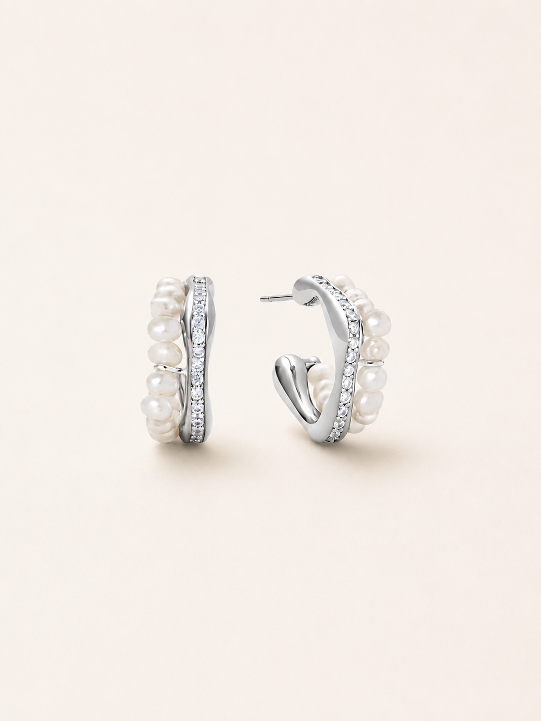 Whispering Tide Pearl Earrings