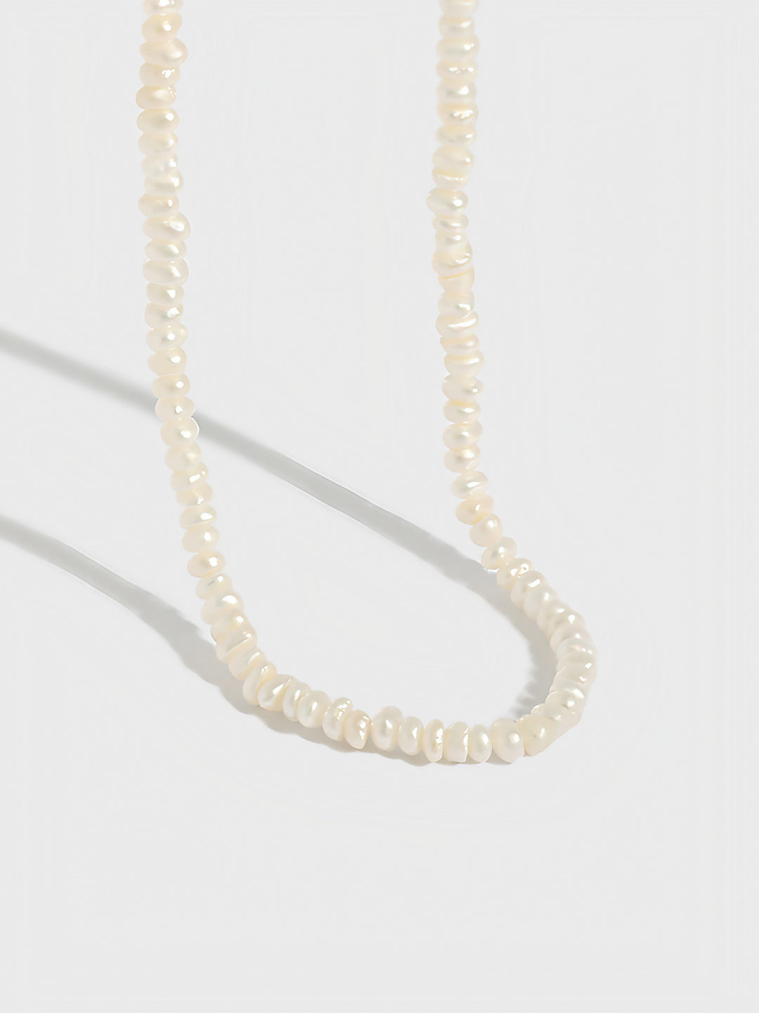 Ivory Luster Baroque Pearl Necklace-Necklaces-SoulAdorne