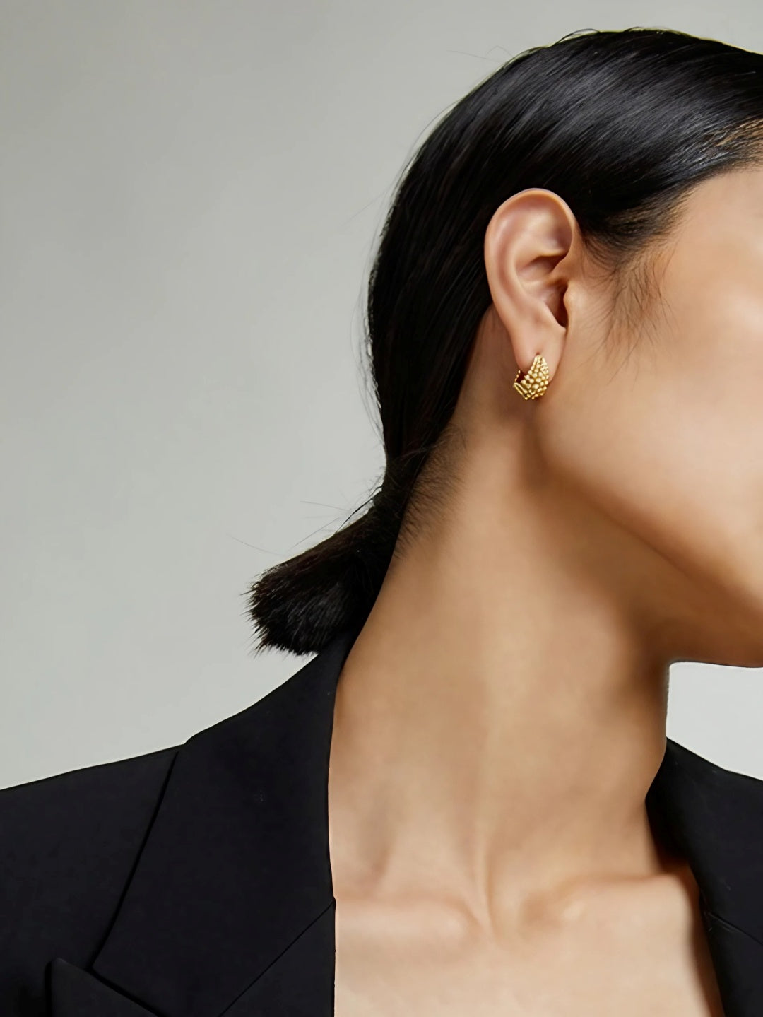 MeshGlimmer Hoop Earrings-Earrings-SoulAdorne