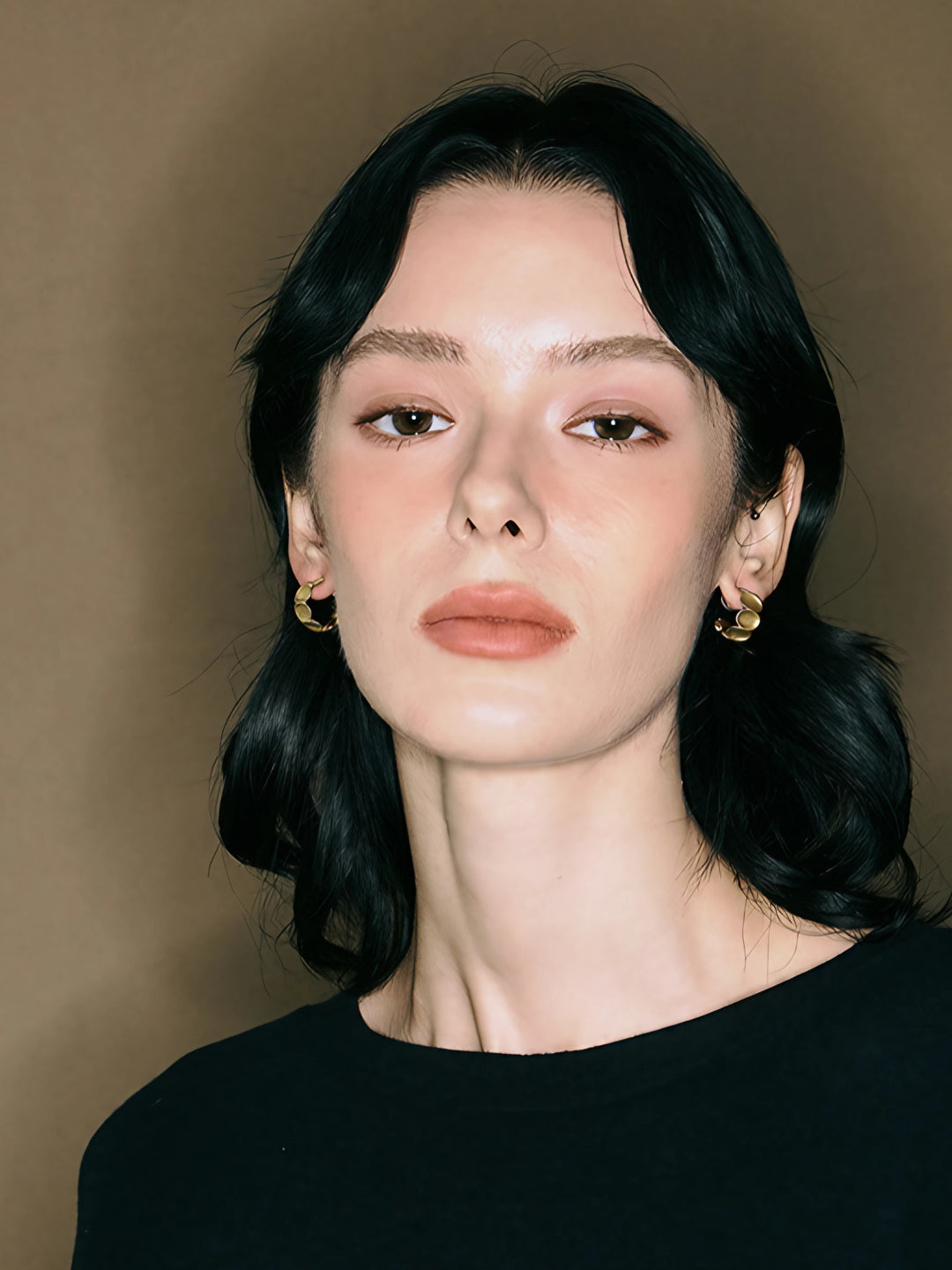 LuxeCurve Hoop Earrings-Earrings-SoulAdorne
