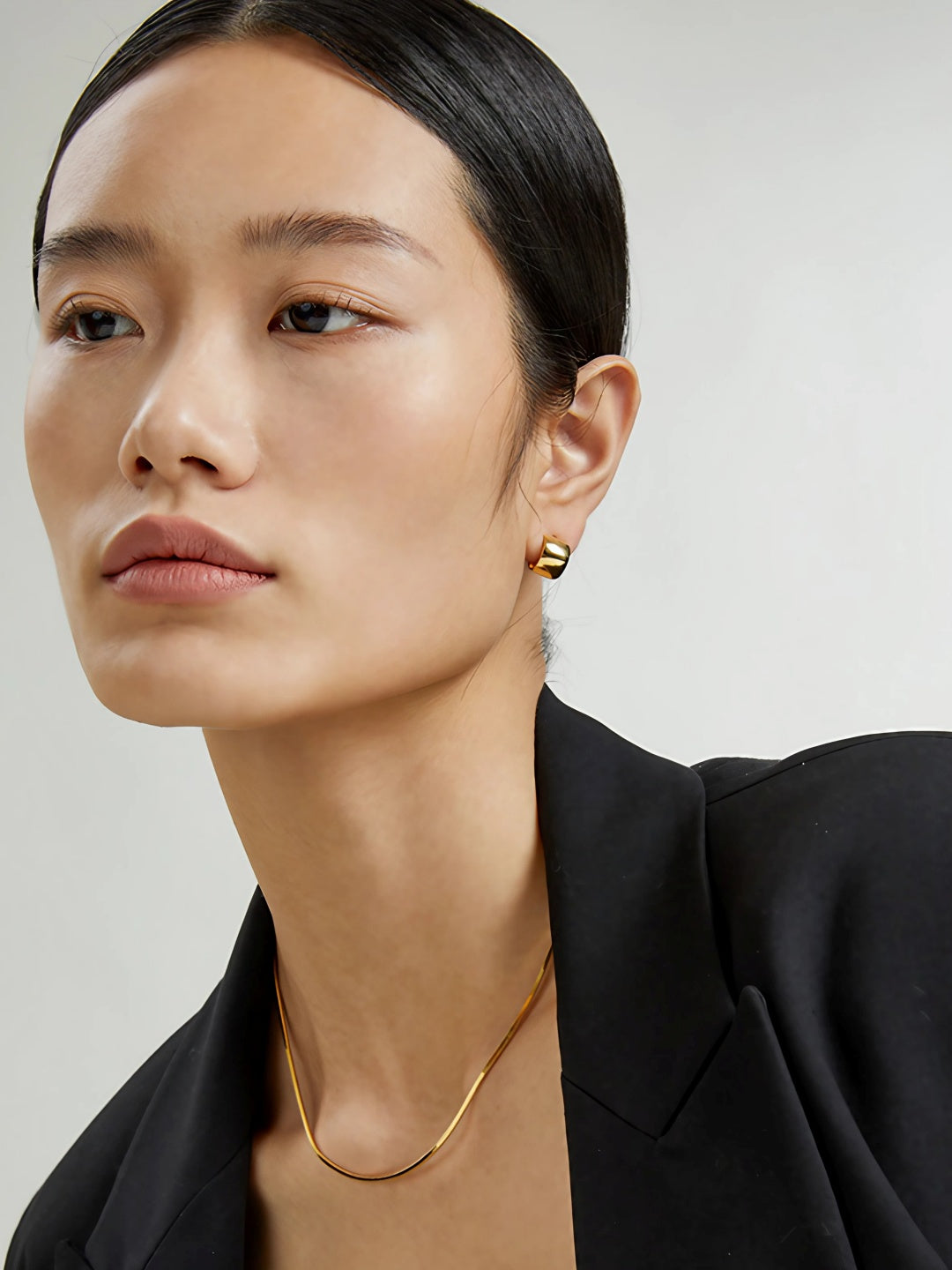 C-Loop Hoop Earrings-Earrings-SoulAdorne