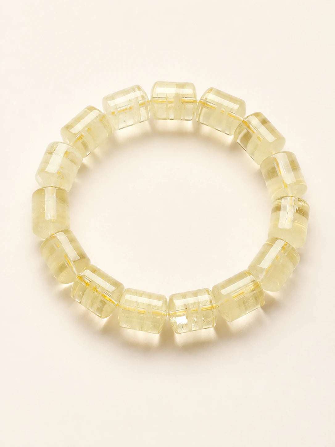 Citrine Barrel-Bead Bracelet