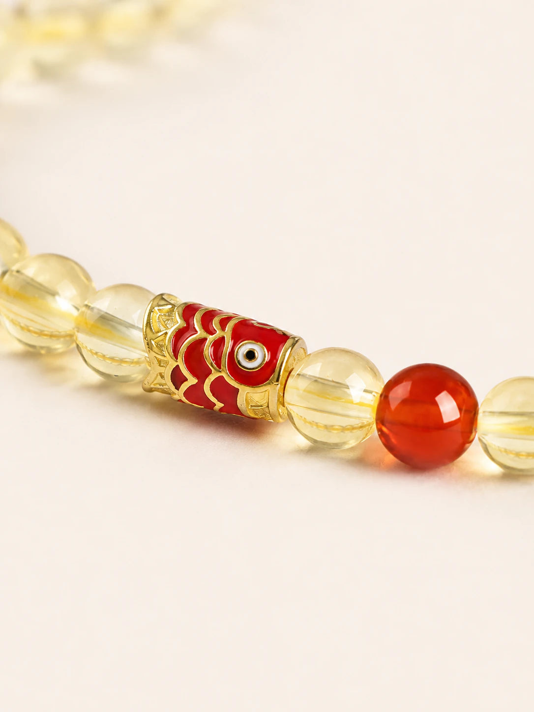 Alternate view of Citrine Koi Charm Bracelet