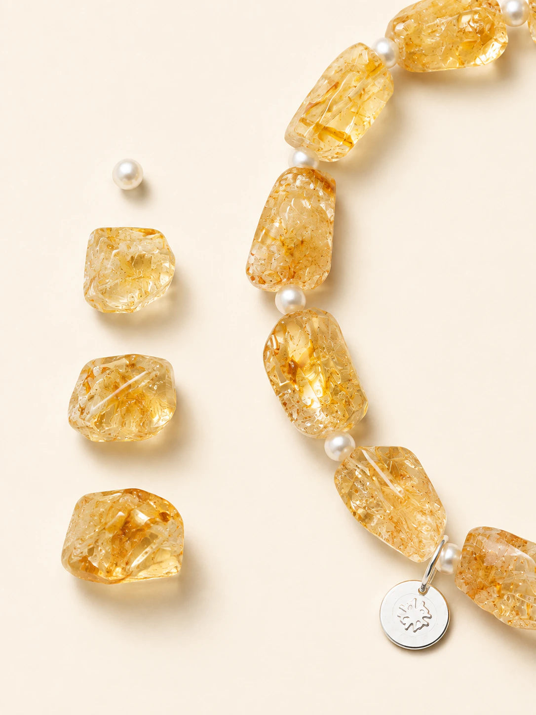 Alternate view of Citrine Mixed-Bead Bracelet