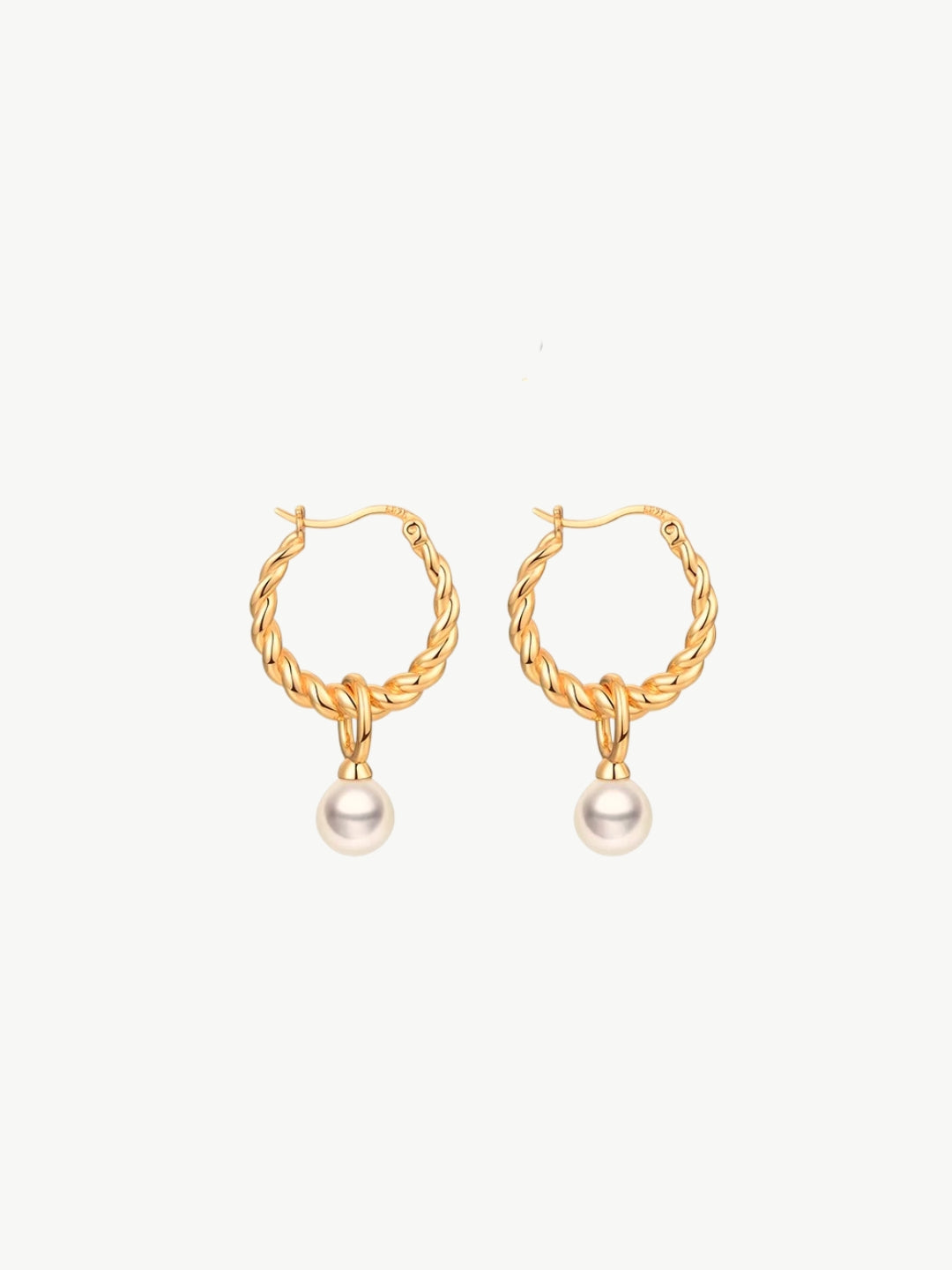 Elegant Pearl Teardrop Earrings-Earrings-SoulAdorne