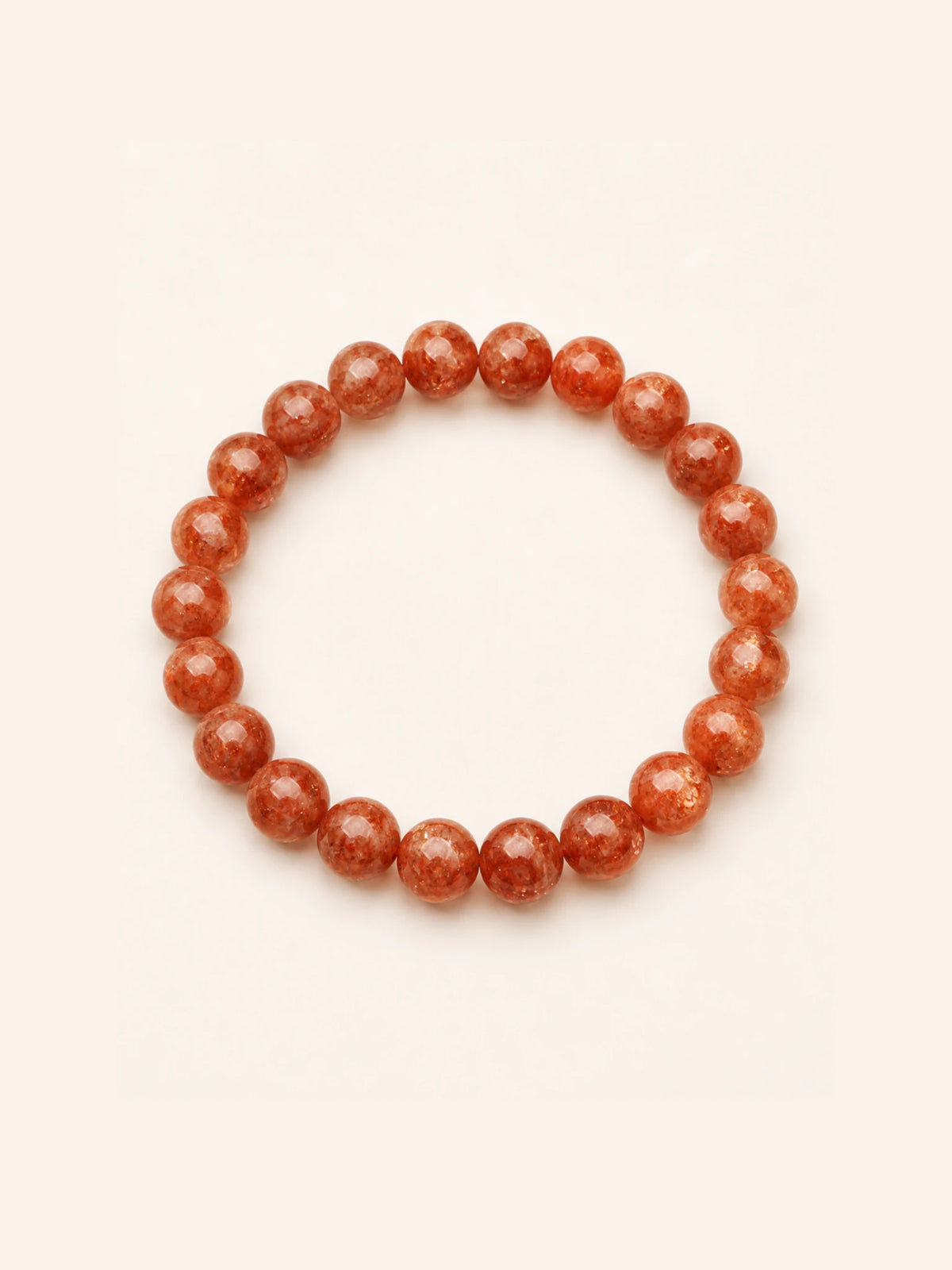 Alternate view of Golden Sunstone Faceted Bead Bracelet
