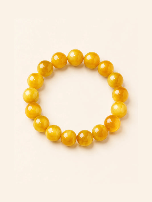 Golden Tiger's Eye Bead Bracelet