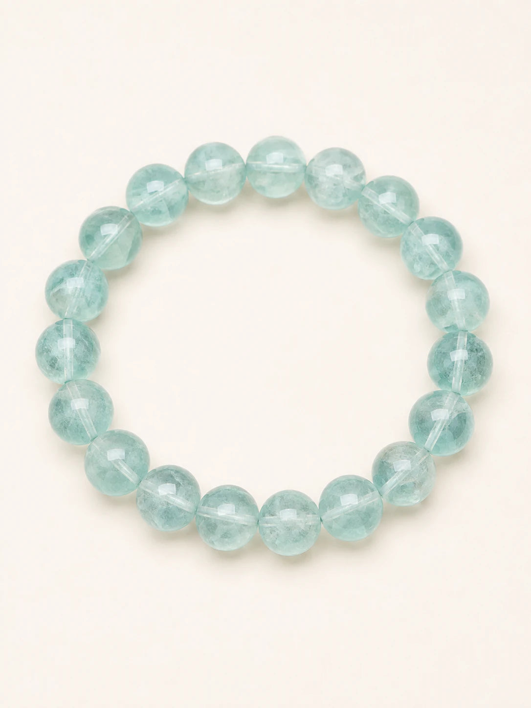 Green Fluorite Bead Bracelet