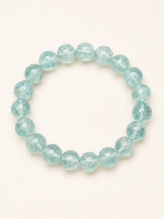 Green Fluorite Bead Bracelet