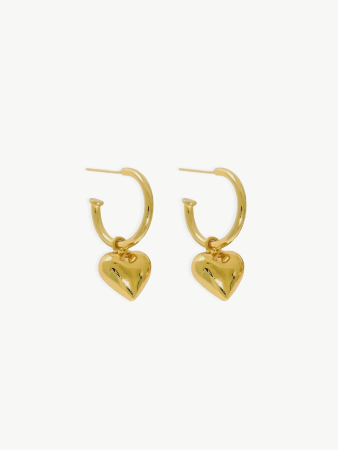 Heart Charm Hoops-Earrings-SoulAdorne
