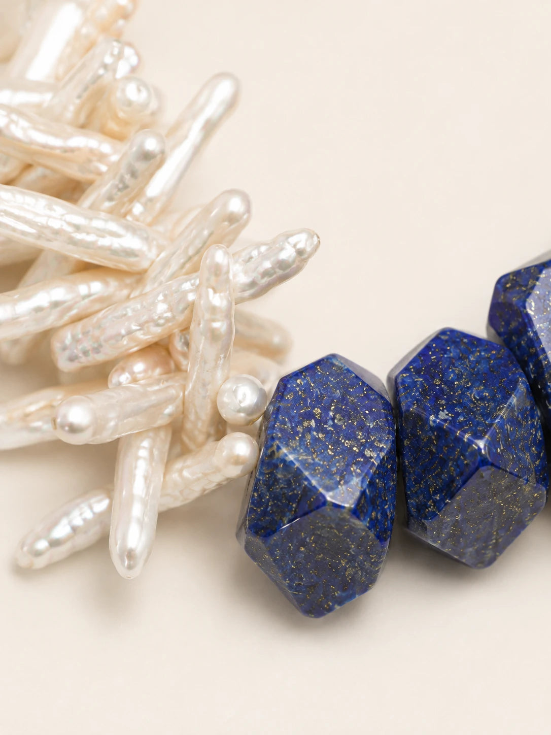 Alternate view of Lapis Lazuli Mixed-Bead Bracelet