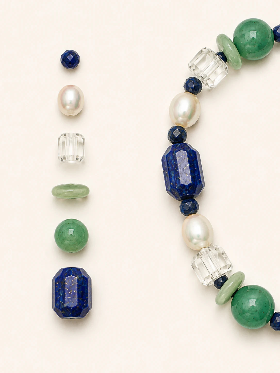 Alternate view of Multi-Gemstone Mixed-Bead Bracelet