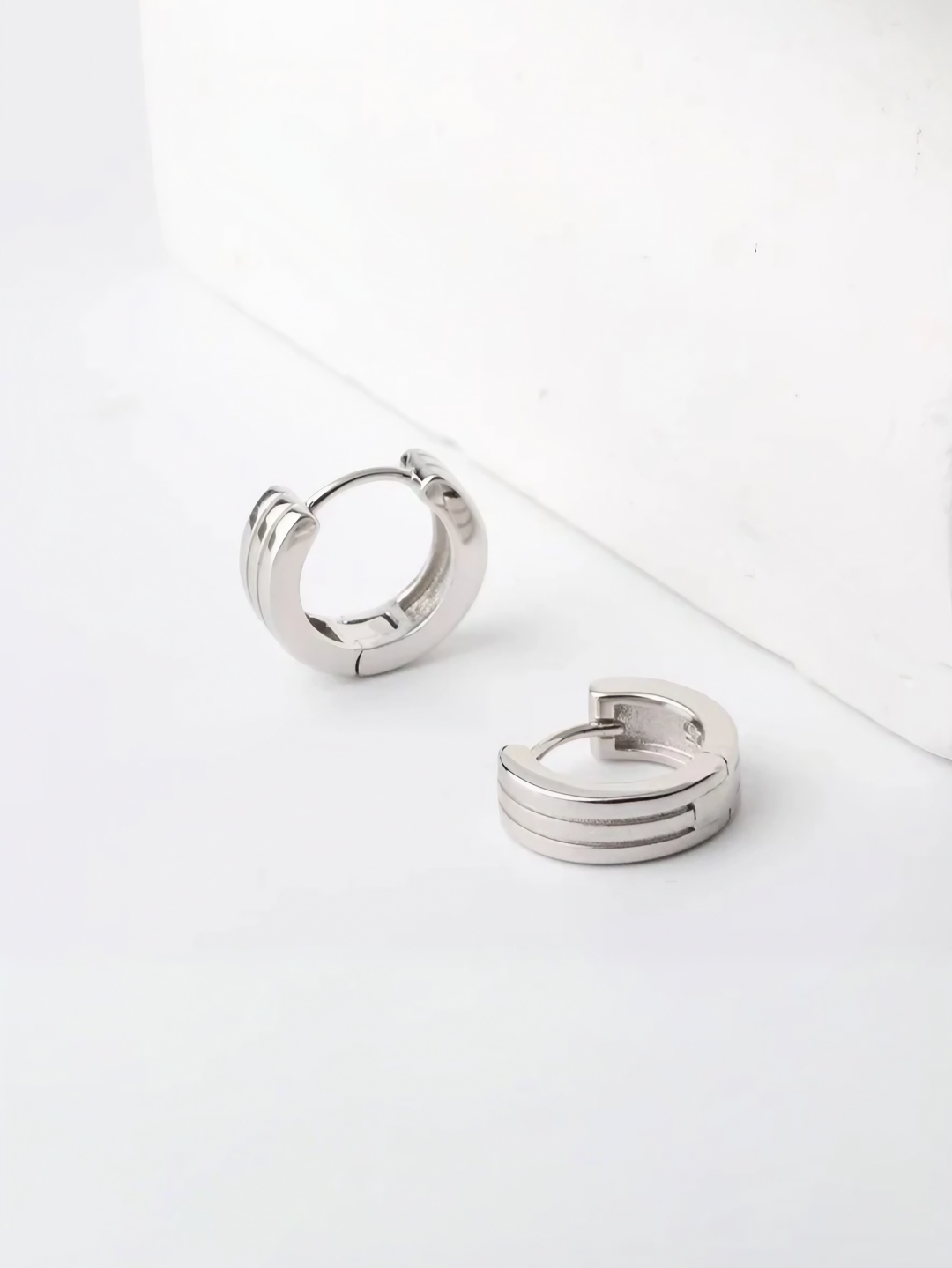 Strata Hoop Earrings-Earrings-SoulAdorne