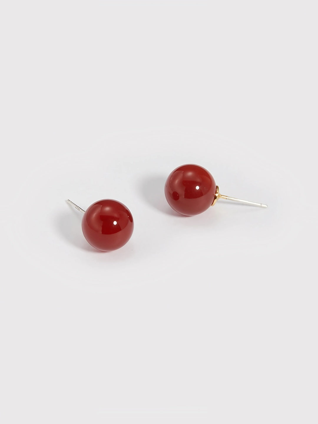 Agate Glow Stud Earrings-Earrings-SoulAdorne