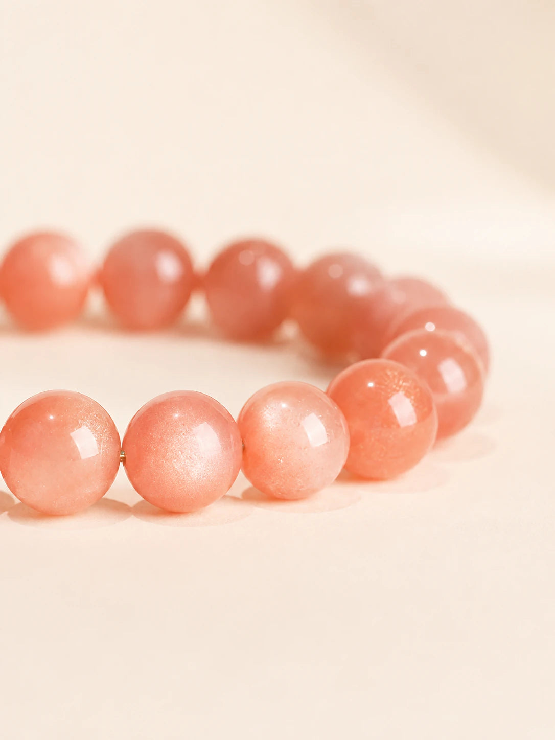 Sunstone Bead Bracelet