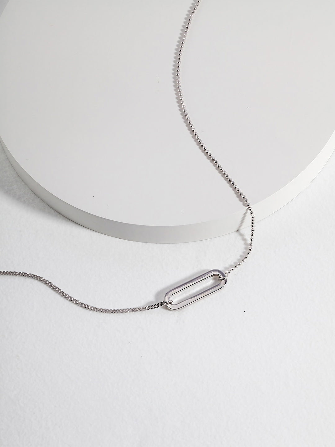 Minimalist Plate Pendant Necklace-Necklaces-SoulAdorne