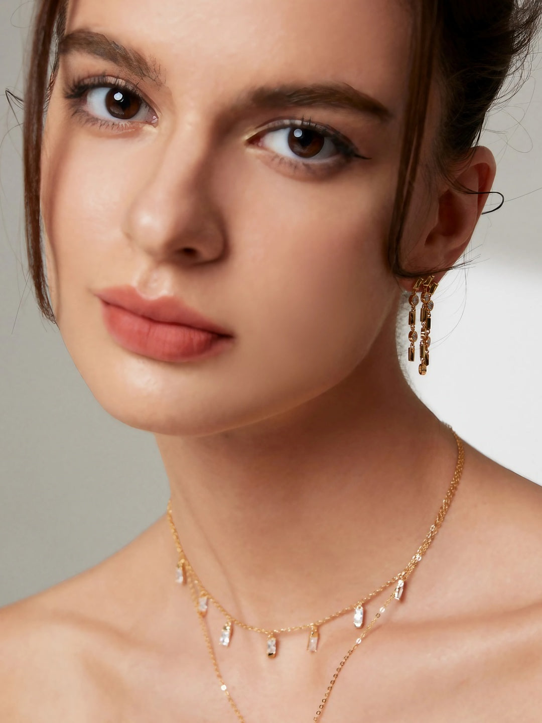 Cascading Crystal Chandelier Earrings-Earrings-SoulAdorne